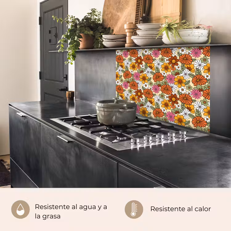 Revestimiento cocina - Vintage - Flores - Patrones — 4