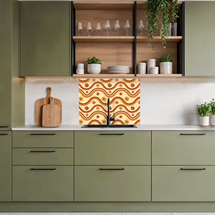 Revestimiento cocina - Vintage - Patrones - Arco Iris — 7