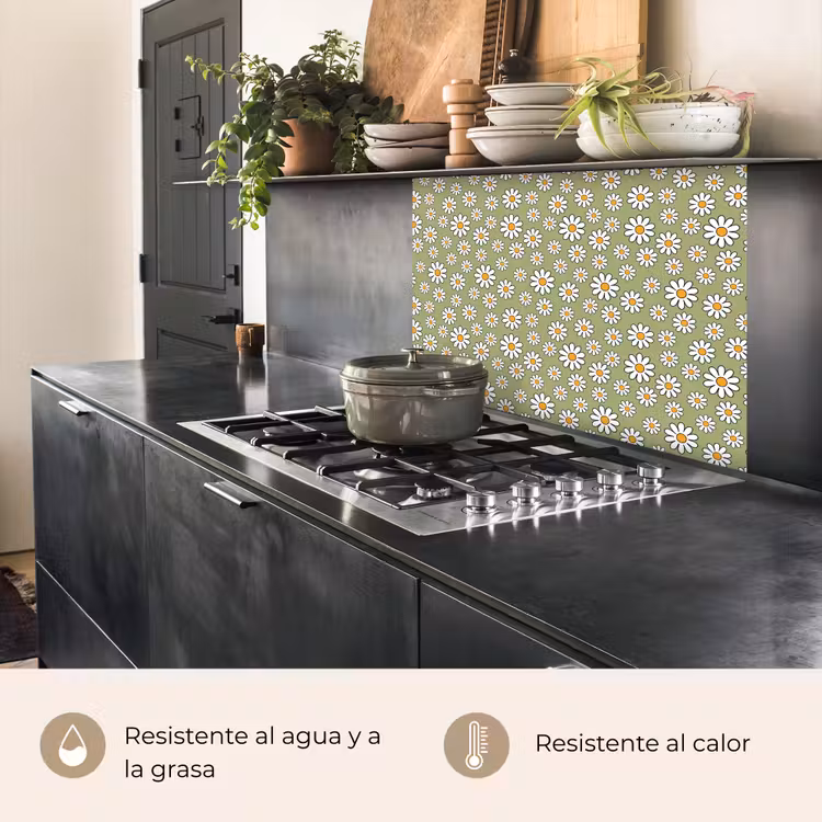 Revestimiento cocina - Vintage - Patrones - Margaritas — 4