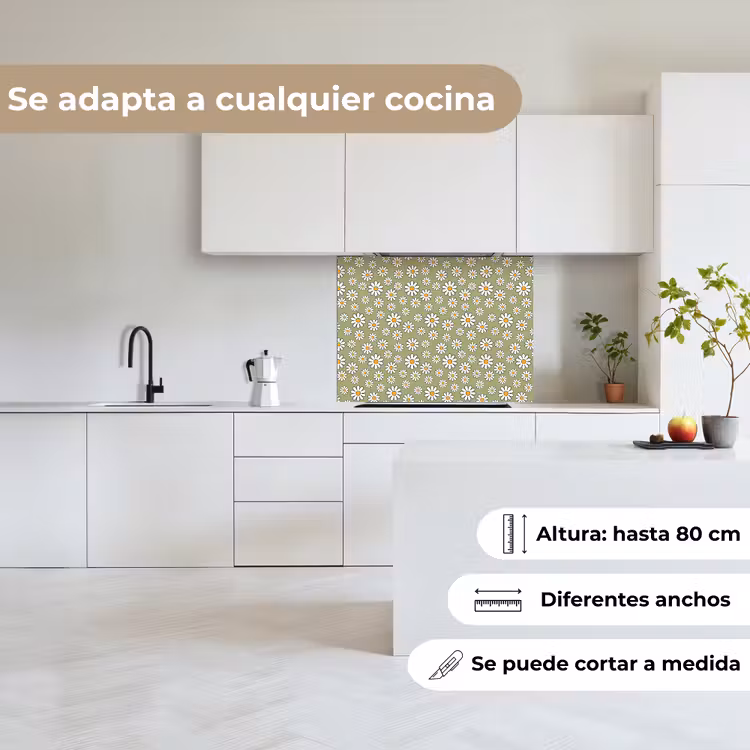Revestimiento cocina - Vintage - Patrones - Margaritas — 6