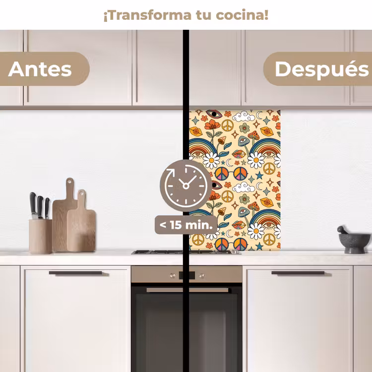Revestimiento cocina - Vintage - Patrones - Verano — 2