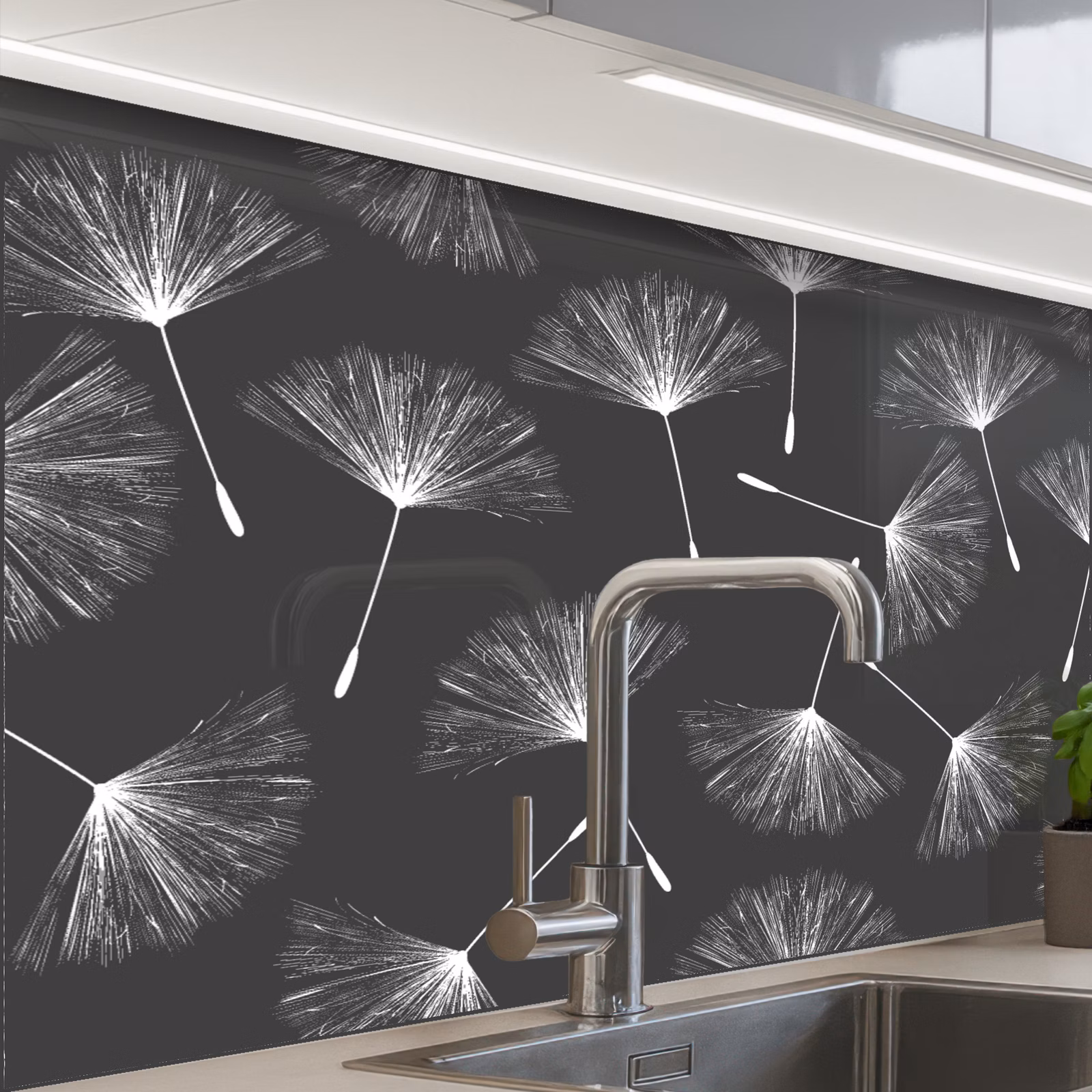 Revestimiento cocina - Diseño - Diente de león - Planta — 1