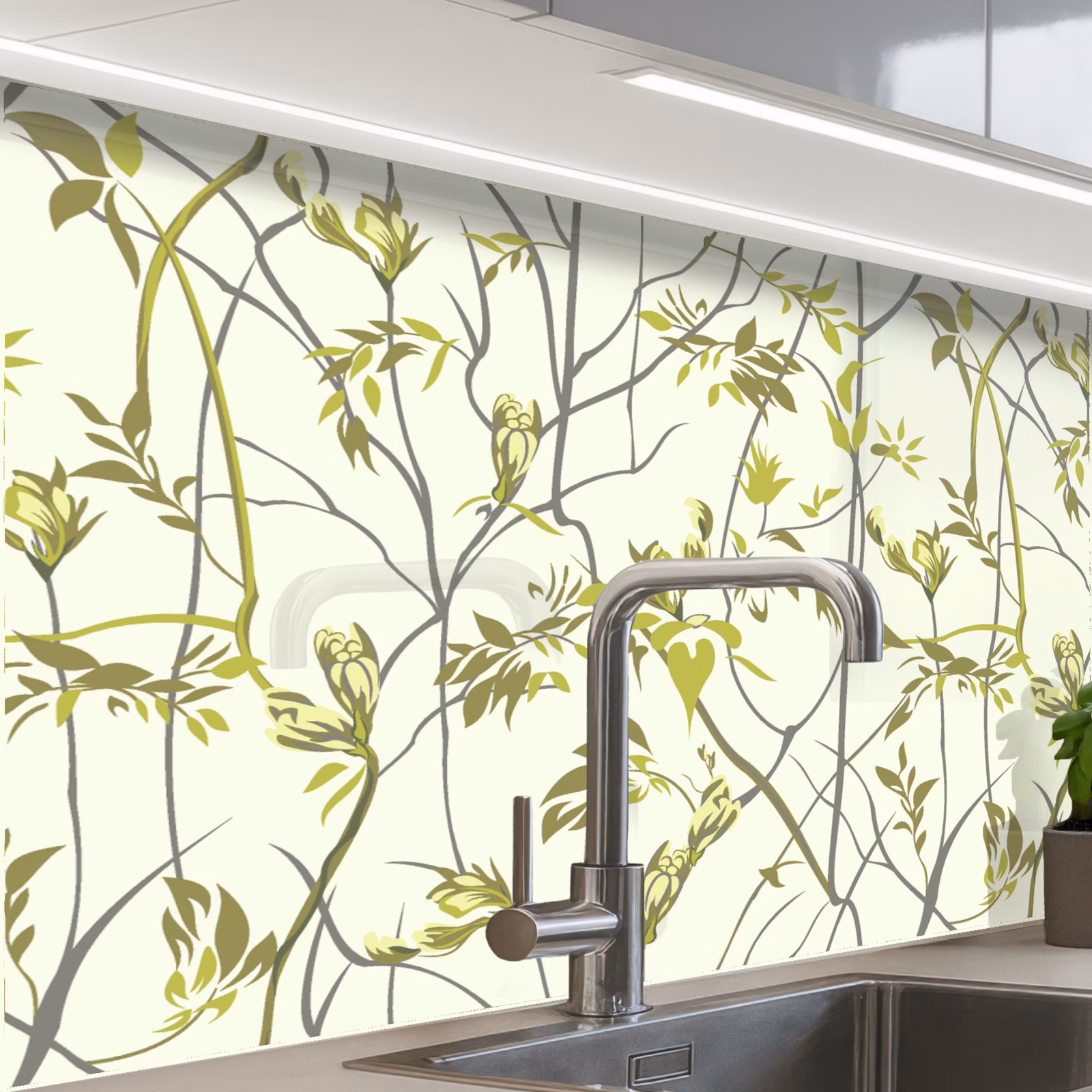 Revestimiento cocina - Patrón - Selva - Plantas — 1