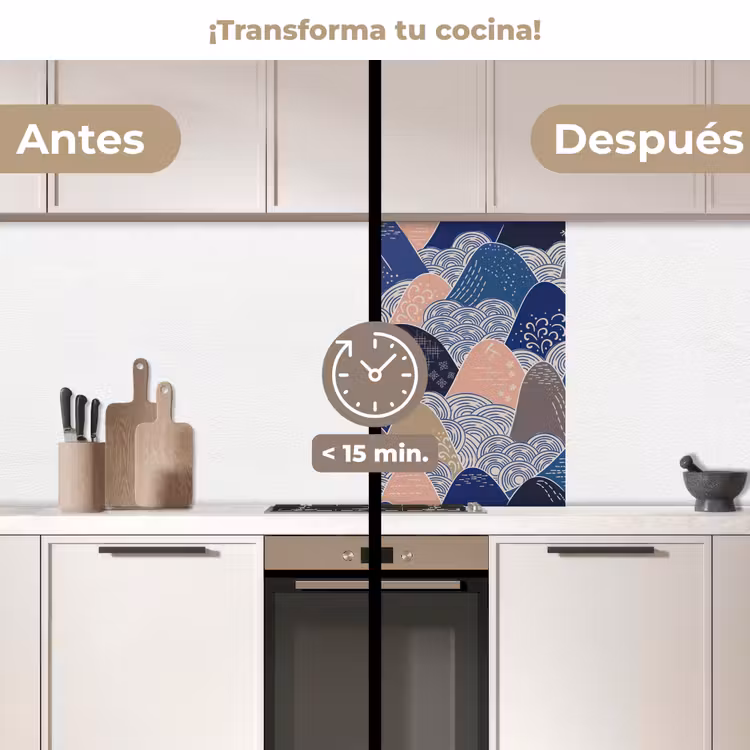 Revestimiento cocina - Montaña - Pastel - Japonés - Patrones — 2