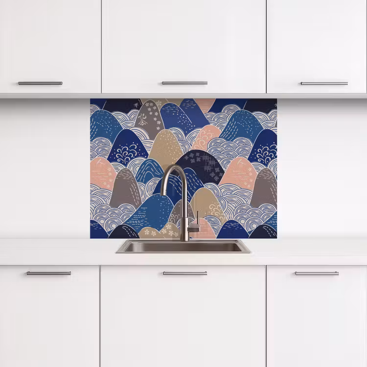 Revestimiento cocina - Montaña - Pastel - Japonés - Patrones — 3
