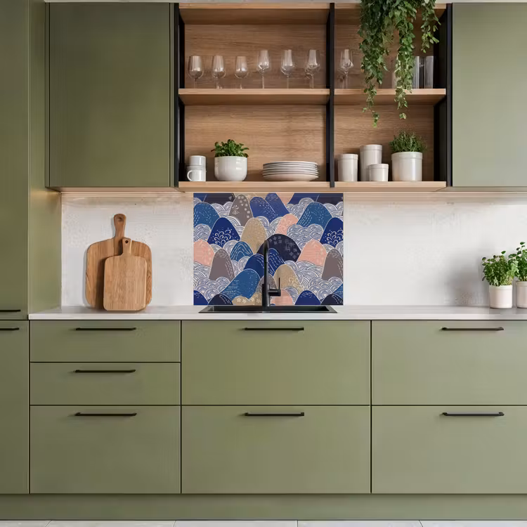 Revestimiento cocina - Montaña - Pastel - Japonés - Patrones — 7