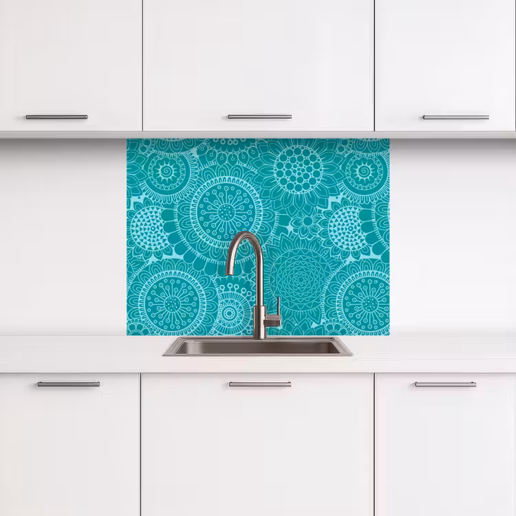 Revestimiento cocina - Patrón - Girasoles - Mandala — 3