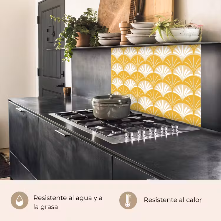 Revestimiento cocina - Abanico - Amarillo - Arte — 4