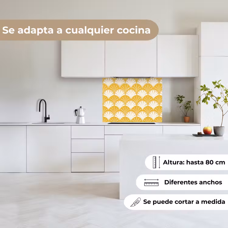 Revestimiento cocina - Abanico - Amarillo - Arte — 6