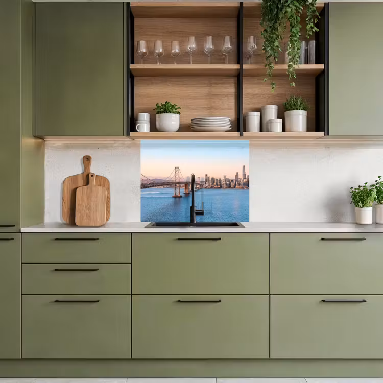 Revestimiento cocina - Agua - Puente - Horizonte - Moderno — 7