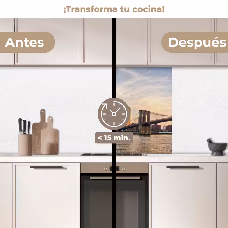 Revestimiento cocina - Skyline - Nueva York - Puente - Rascacielos — 2