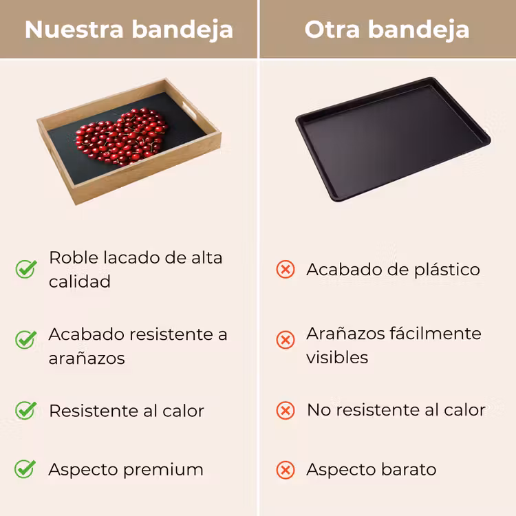 Bandeja - Cereza - Corazón - Rojo - Negro — 9