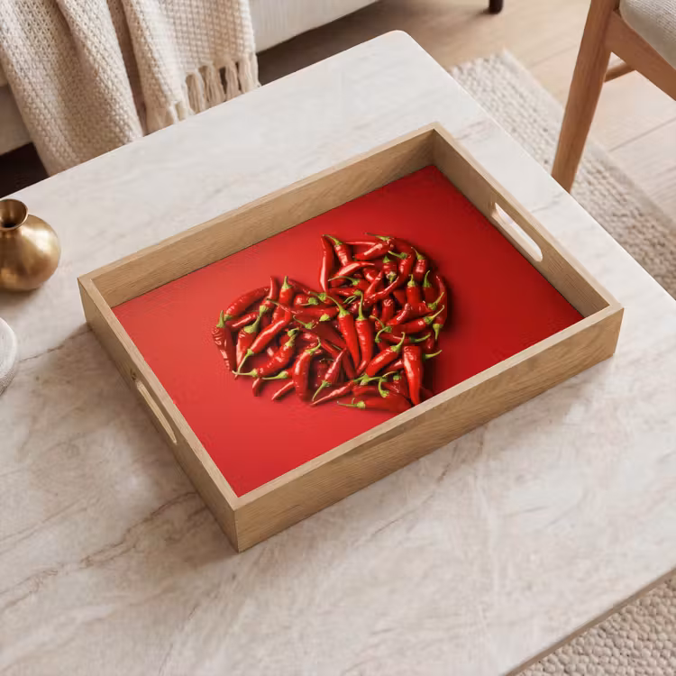 Bandeja - Pimientos - Rojos - Corazón — 2