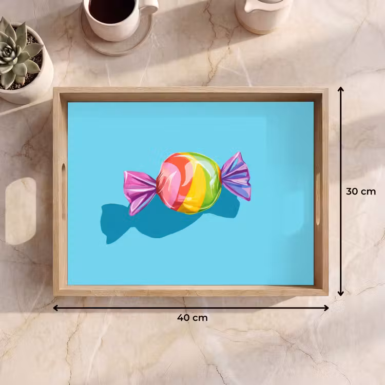 Bandeja - Azul - Caramelo - Arco iris — 7