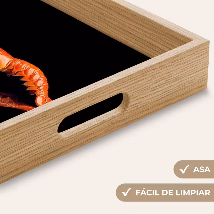 Bandeja - Cáncer - Naranja - Negro - Llamativo — 8