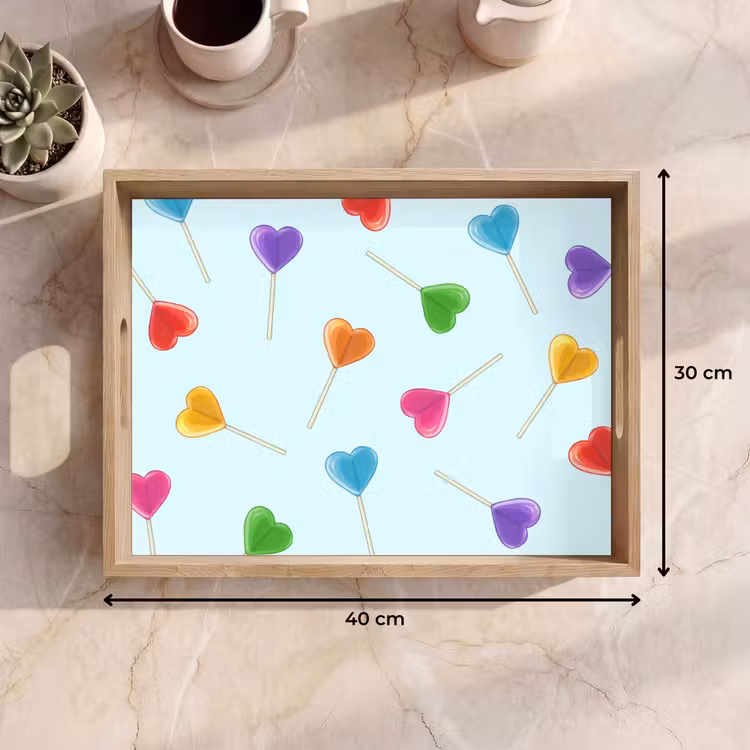 Bandeja - Piruleta - Arco iris - Caramelo — 7