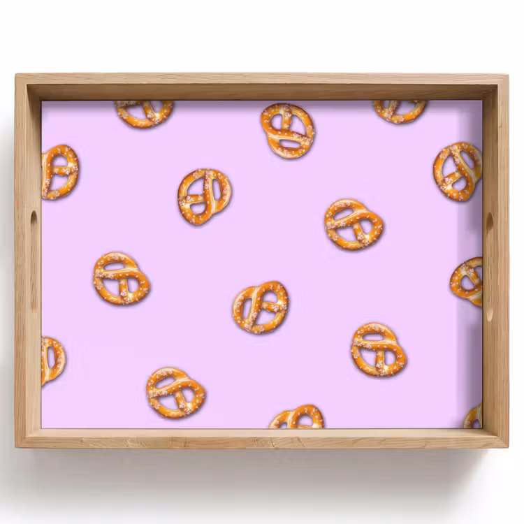 Bandeja - Pretzels - Alimentación - Morado — 1