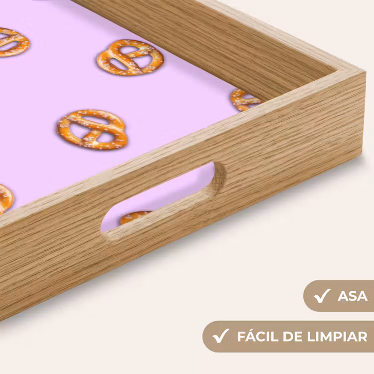 Bandeja - Pretzels - Alimentación - Morado — 8