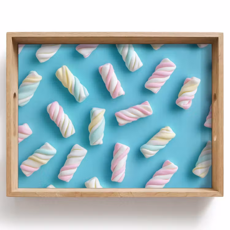 Bandeja - Tocino - Pastel - Caramelo - Azul — 1