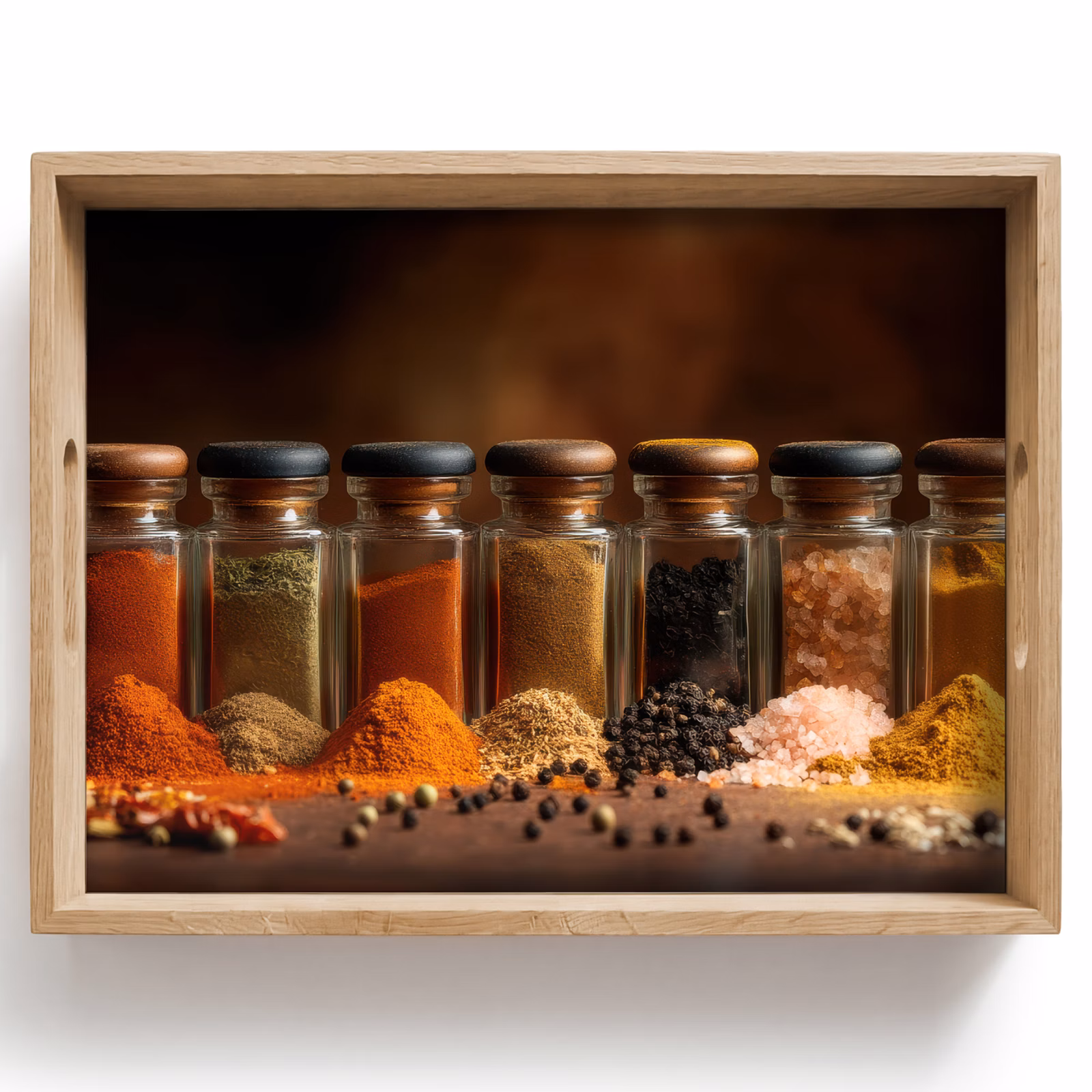 Bandeja - Tarros - Hierbas - Especias - Cereales — 1