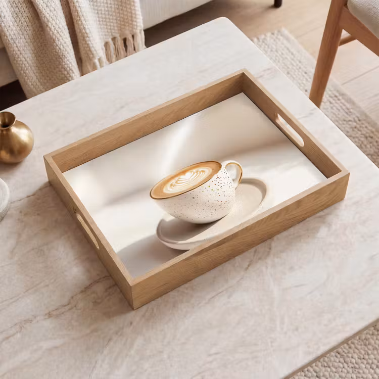 Bandeja - Capuchino - Espuma - Plato - Beige — 2