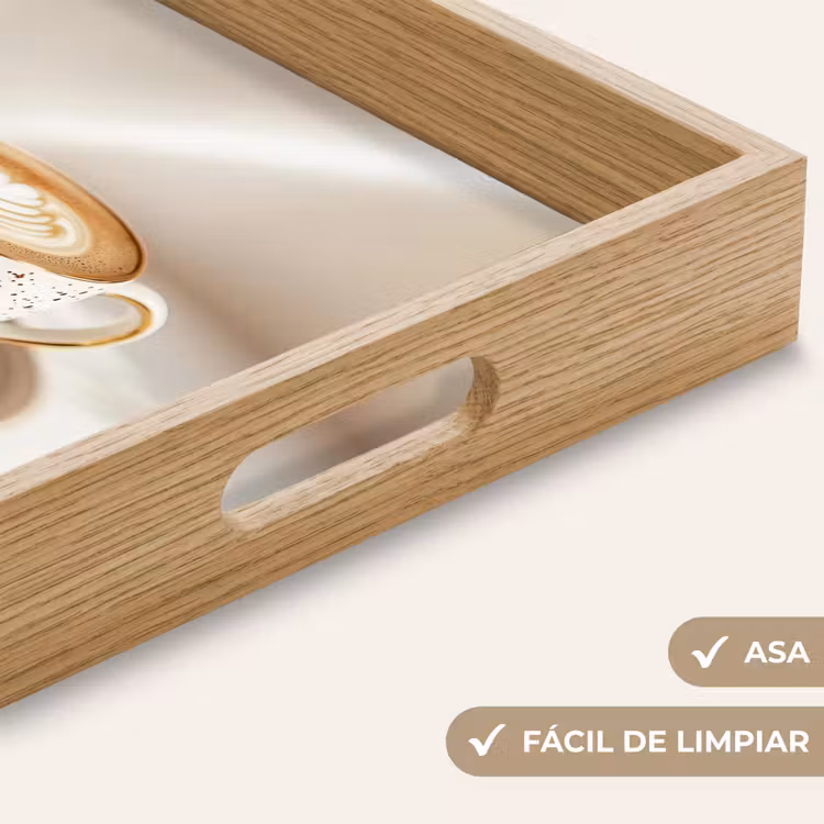 Bandeja - Capuchino - Espuma - Plato - Beige — 8