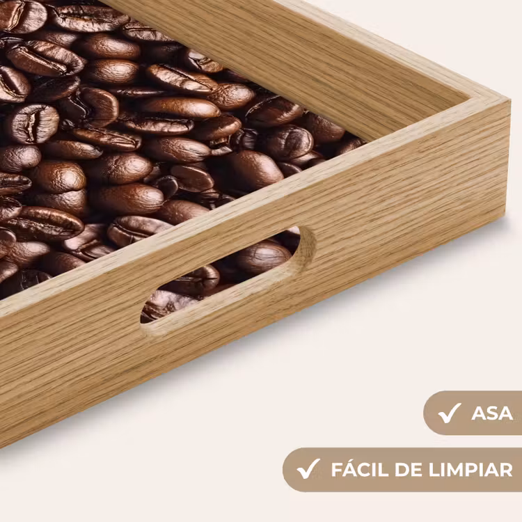 Bandeja - Judías - Primer plano - Marrón oscuro — 8