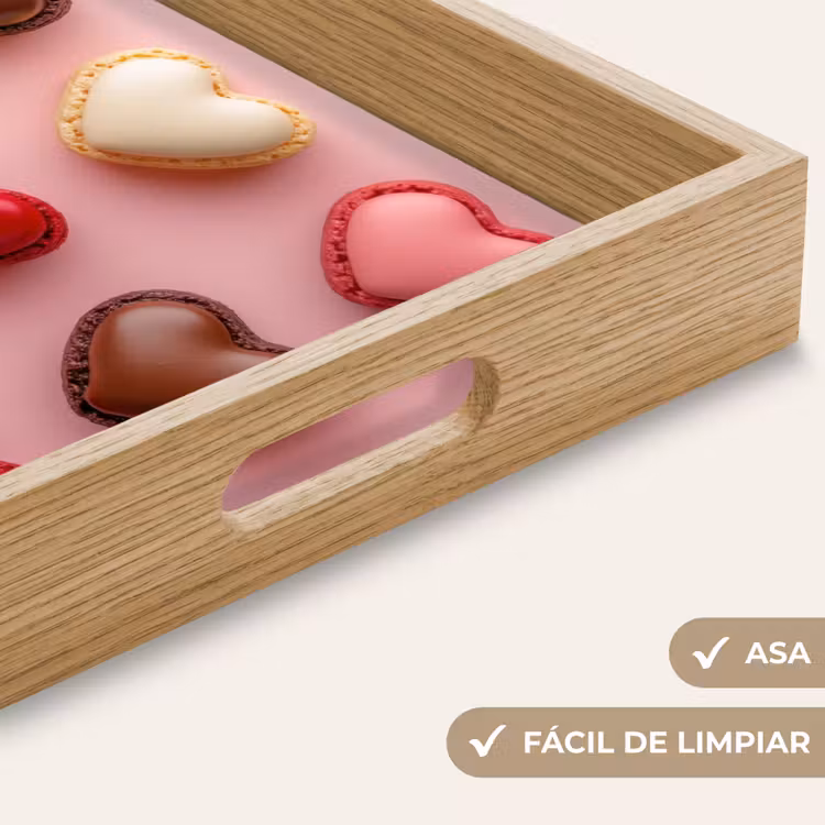 Bandeja - Macarrones - Corazones - Colorido - Rosa — 8