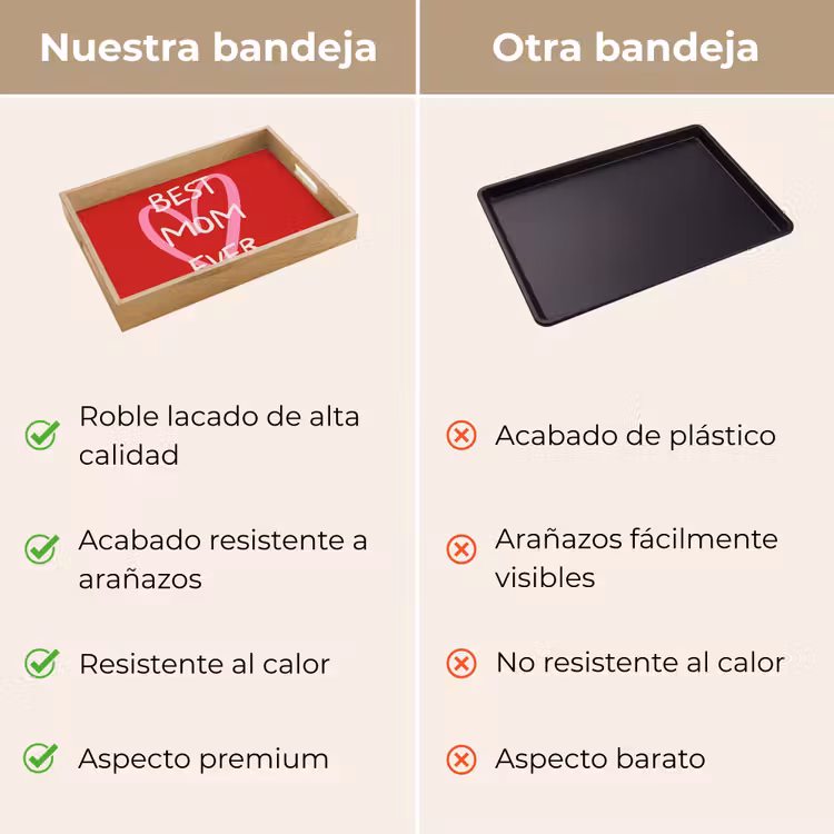 Bandeja - Madre - Cita - Corazón - Rojo — 9