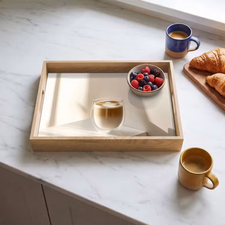 Bandeja - Taza - Latte - Minimalista - Sombra — 3