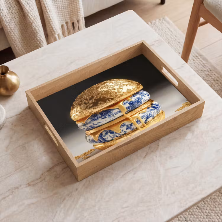 Bandeja - Azul de Delft - Oro - Citizen — 2