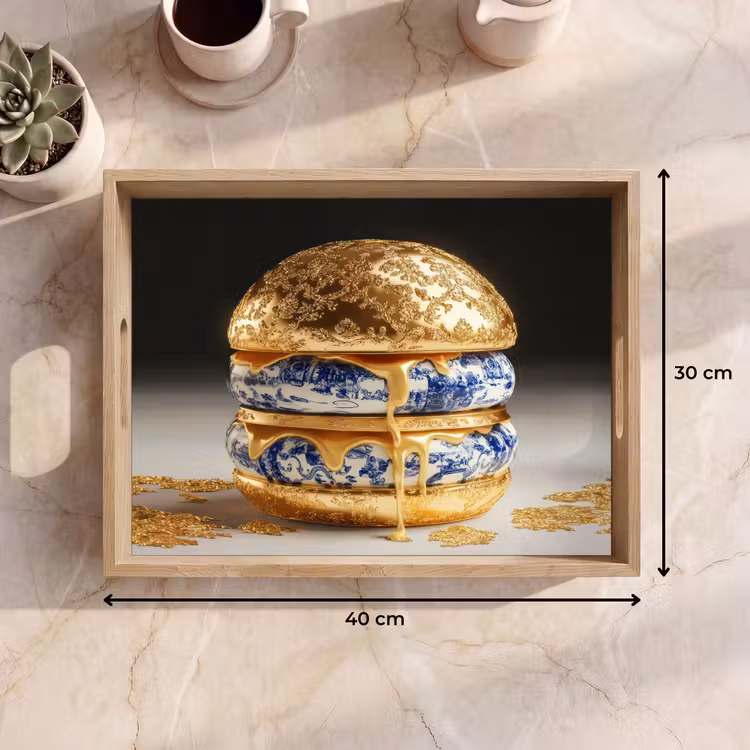 Bandeja - Azul de Delft - Oro - Citizen — 7