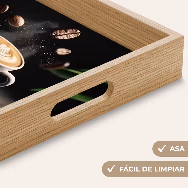 Bandeja - Capuchino - Taza - Judías - Marrón — 8