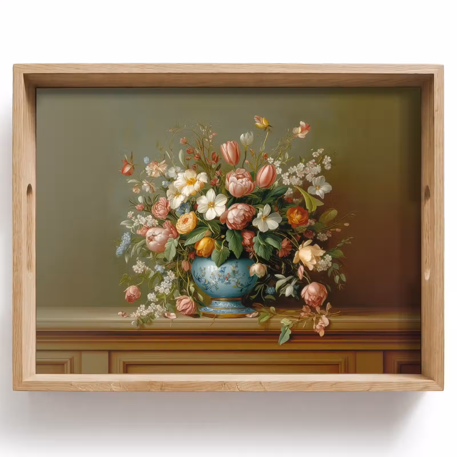 Bandeja - Florero - Pastel - Colores - Flores — 1