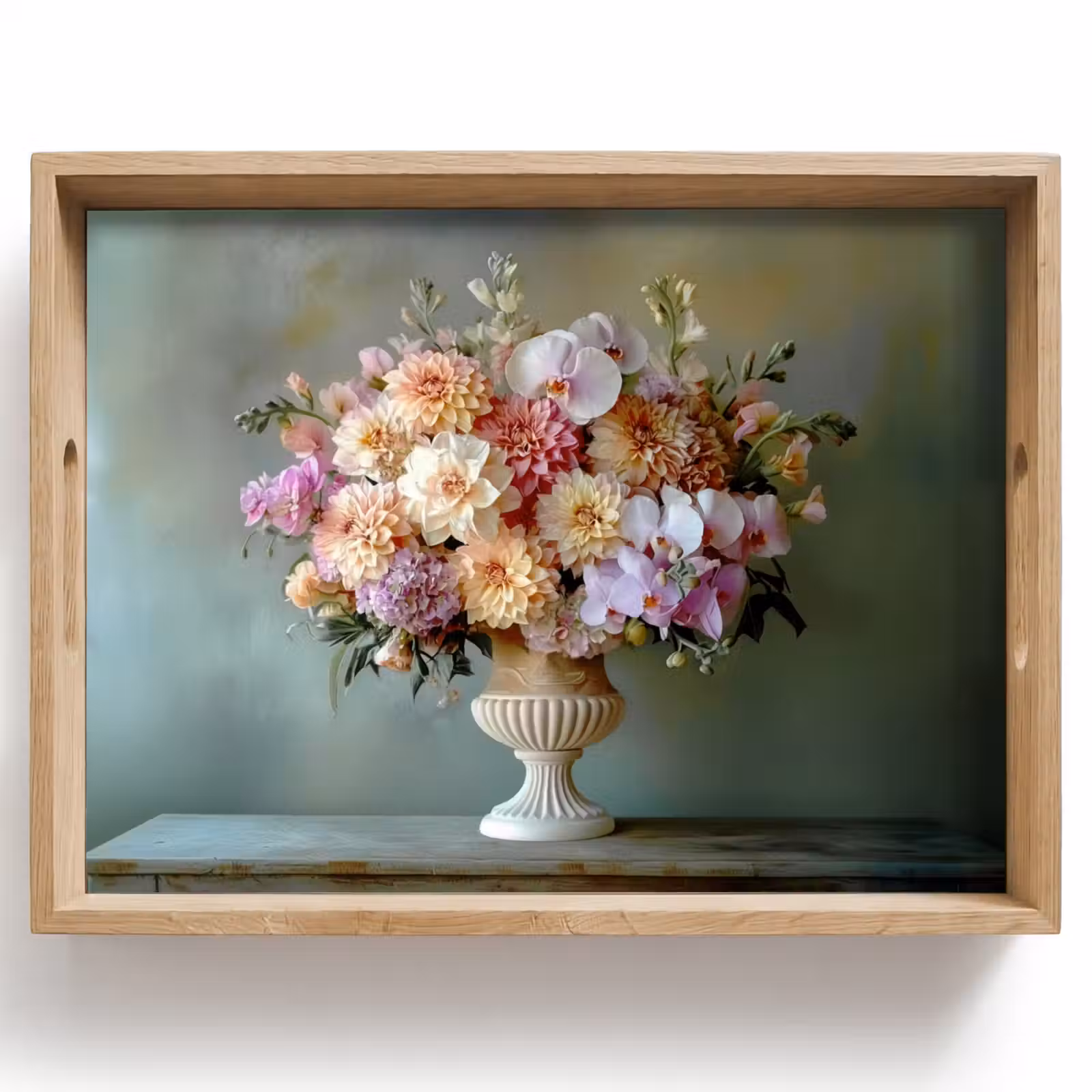 Bandeja - Orquídea - Ramo - Jarrón - Flores — 1