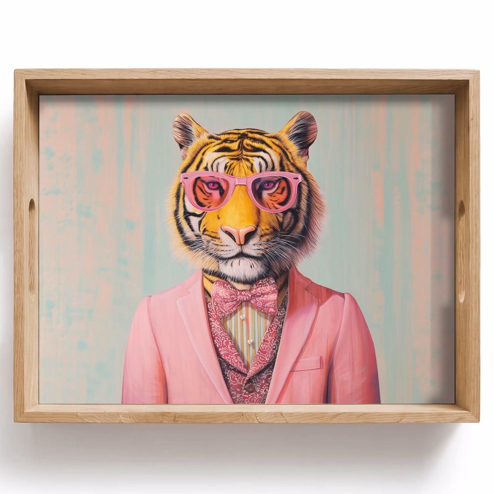 Bandeja - Tigre - Pajarita - Chaqueta - Rosa — 1