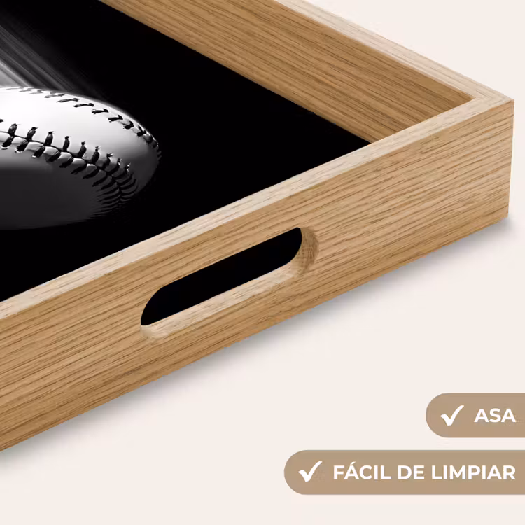 Bandeja - Béisbol - Blanco - Moscas — 8