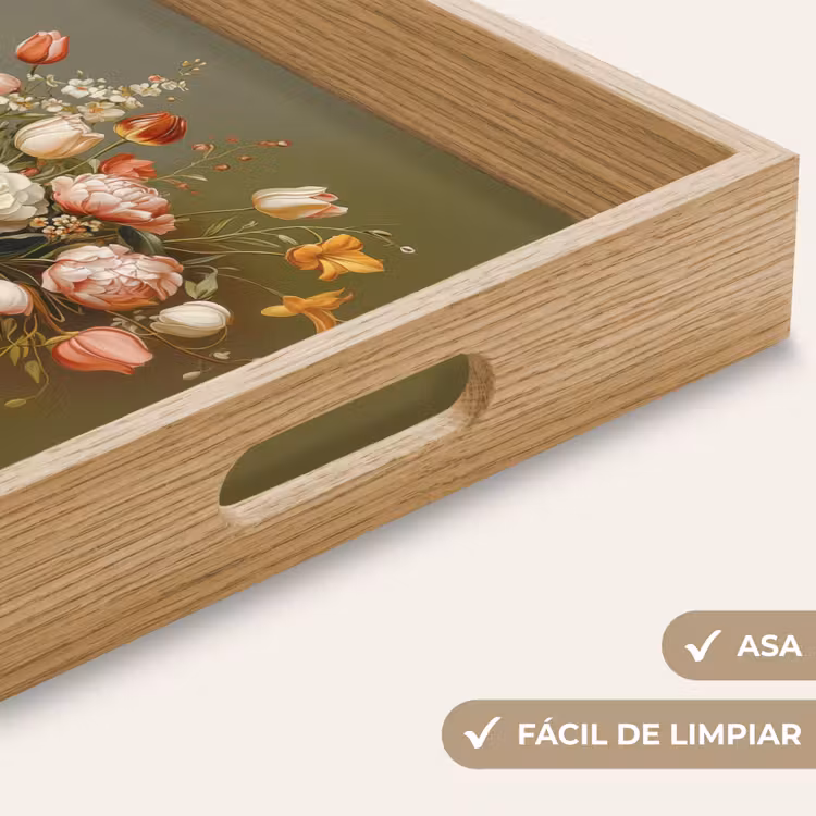 Bandeja - Neutro - Flores - Ramo - Jarrón — 8