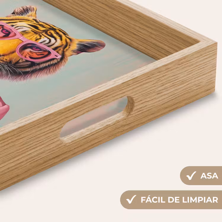 Bandeja - Tigre - Pajarita - Chaqueta - Rosa — 8