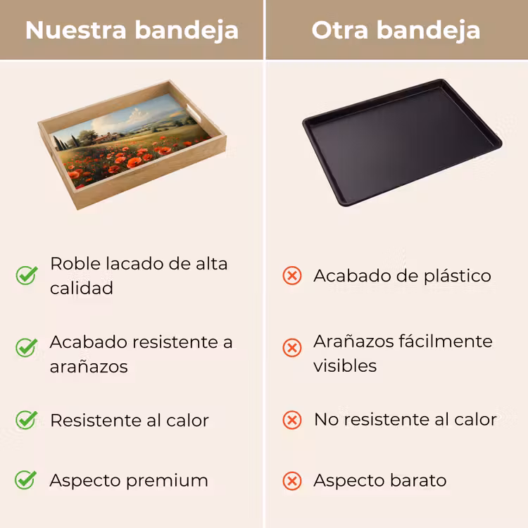 Bandeja - Amapolas - Rojas - Colinas - Paisaje — 9