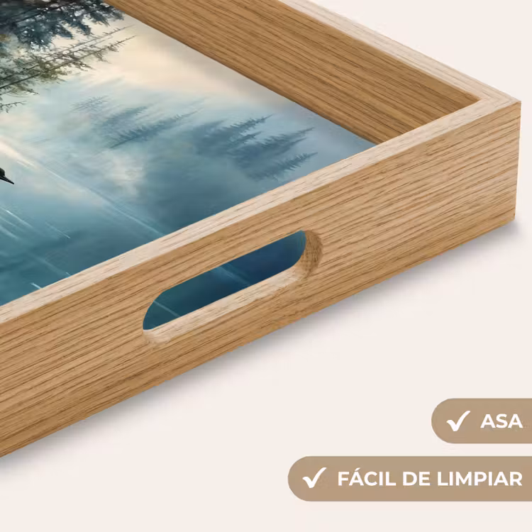 Bandeja - Bosque - Agua - Patos - Niebla — 8