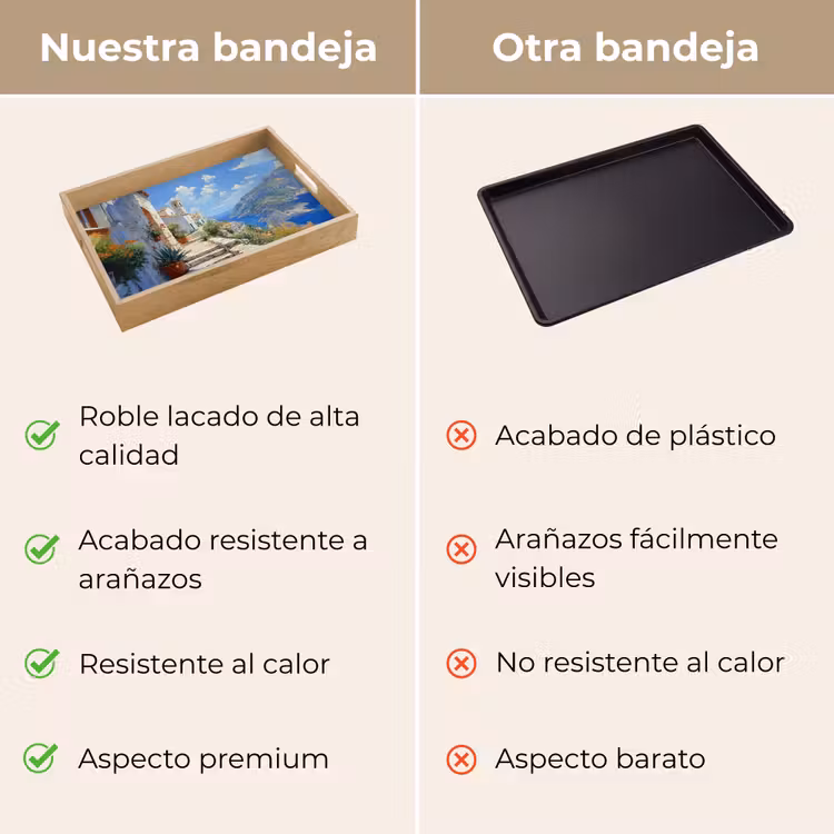 Bandeja - Escaleras - Casas - Paisaje de montaña - Mar — 9