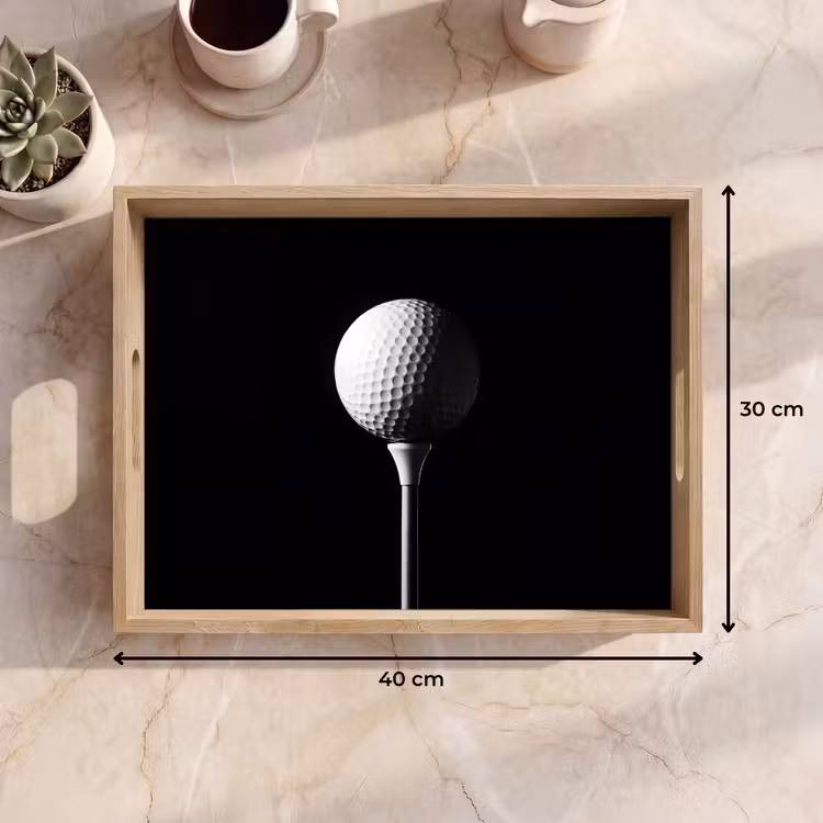 Bandeja - Pelota de golf - Minimalista - Blanca — 7