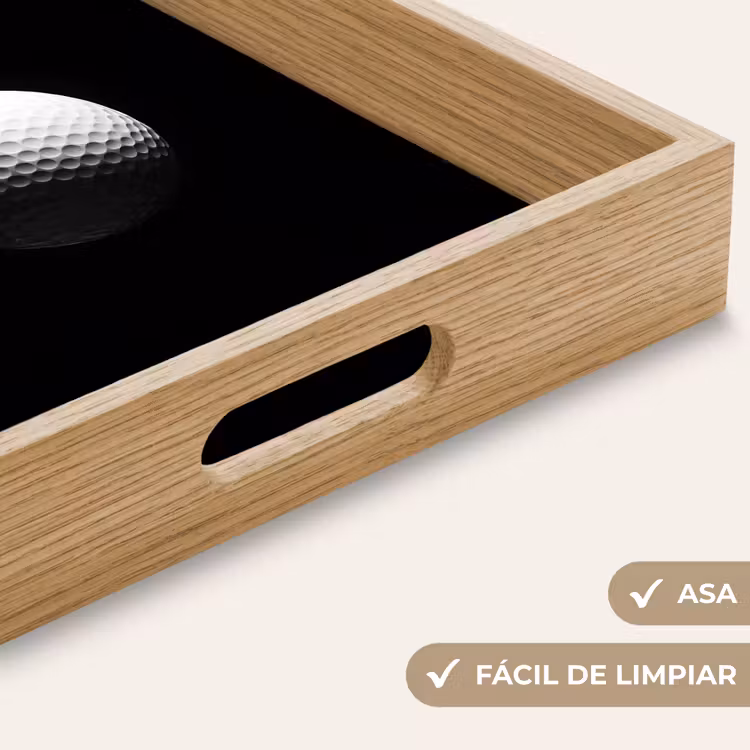 Bandeja - Pelota de golf - Minimalista - Blanca — 8