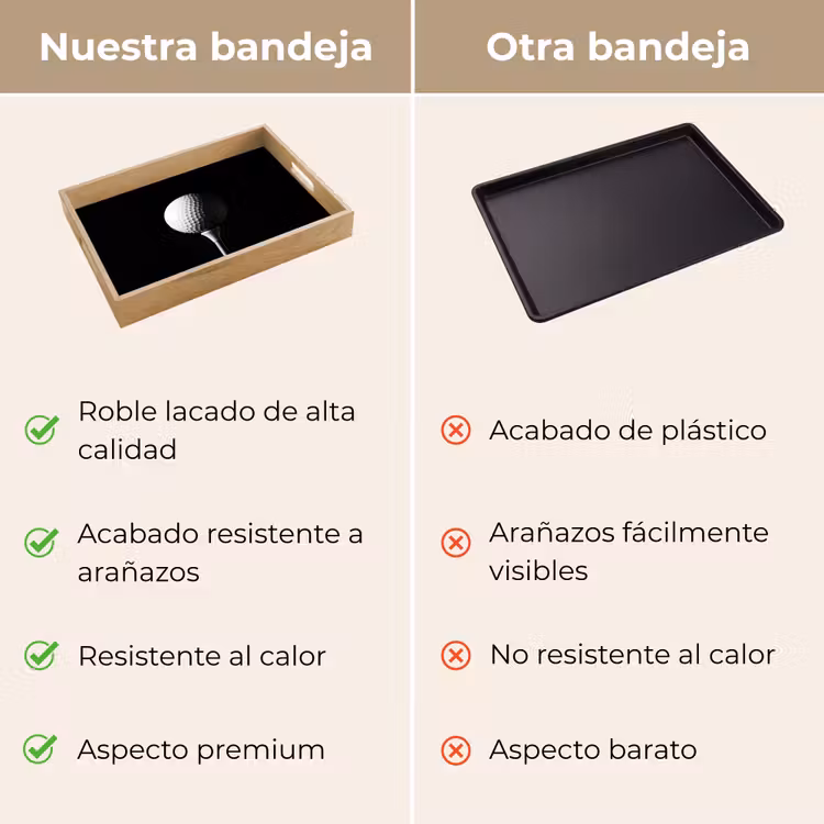 Bandeja - Pelota de golf - Minimalista - Blanca — 9