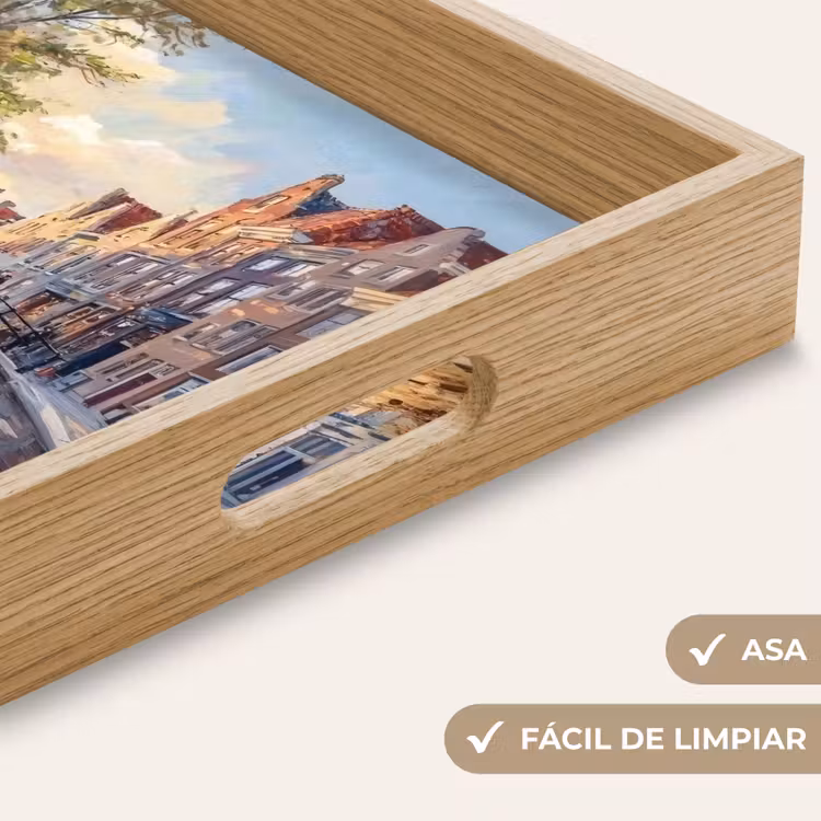 Bandeja - Puente - Ciudad - Casas - Barco — 8