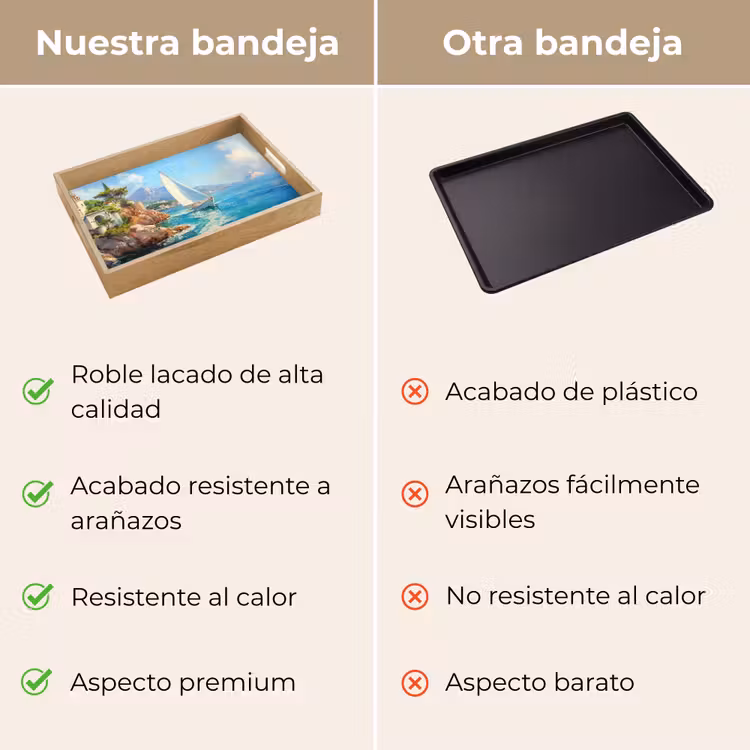 Bandeja - Velero - Rocas - Costa - Casas — 9