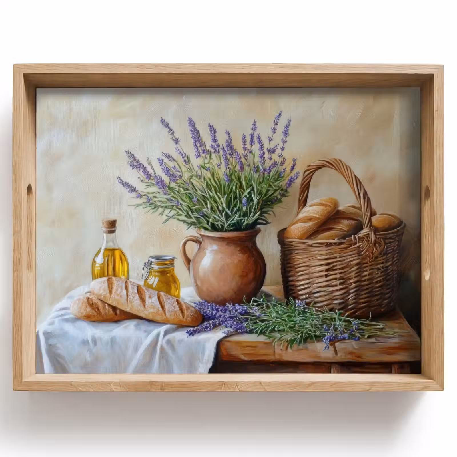 Bandeja - Lavanda - Pan - Naturaleza muerta — 1