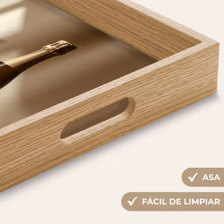 Bandeja - Champán - Beige - Sombra - Burbujas — 8