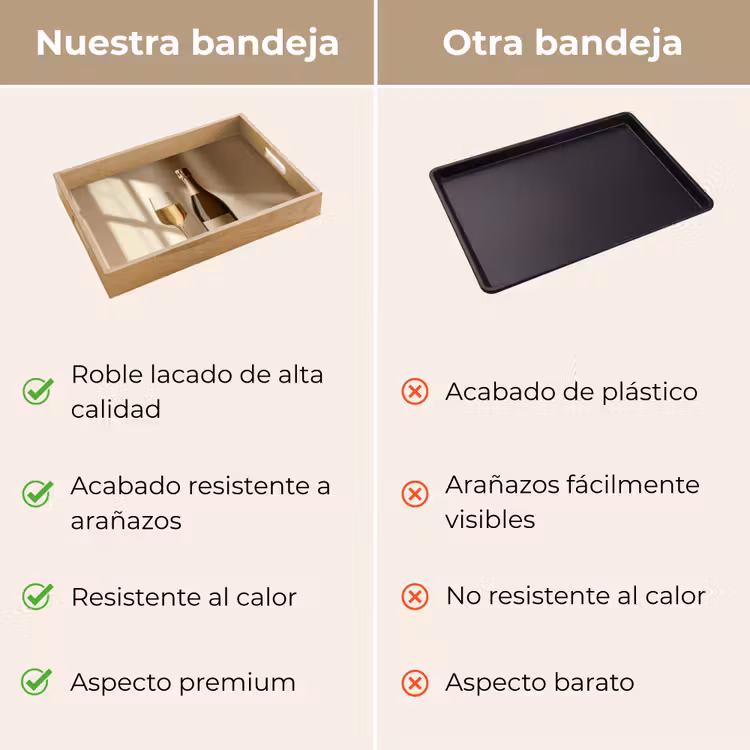 Bandeja - Champán - Beige - Sombra - Burbujas — 9